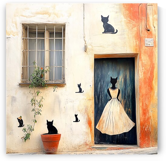 Cat Graffiti  1 by Travelling Light