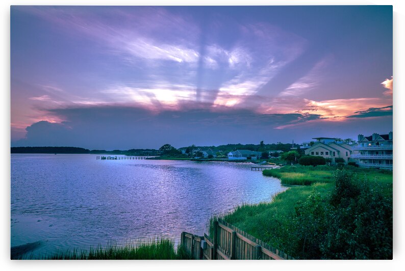 Sunrays over Rehoboth Bay by Jason Fink
