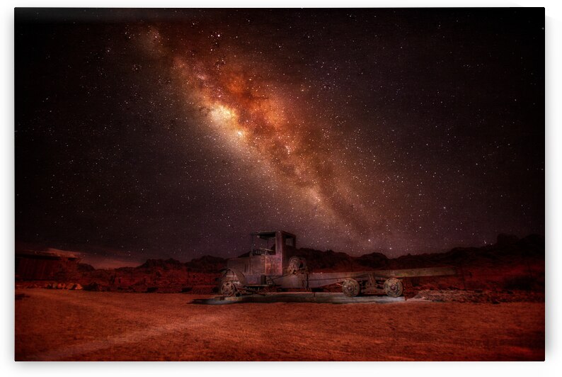 Starlit Relic in Desert Silence by Dream World Images