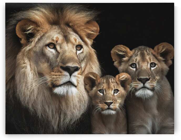 LION FAMILY PORTRAIT by Thea Menagh