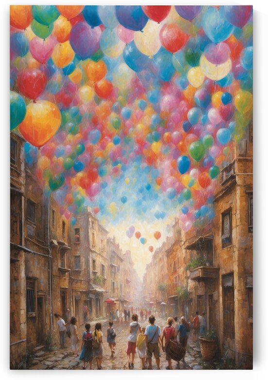 Lifted by Balloons  1 by The Mabazza Foundation 