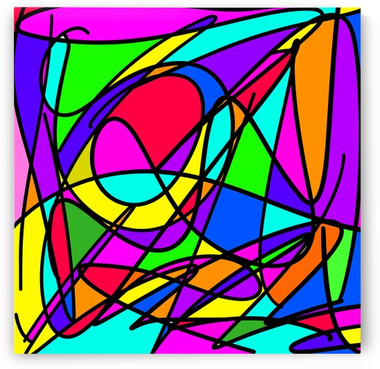 Square Stained Glass by Art by Josh