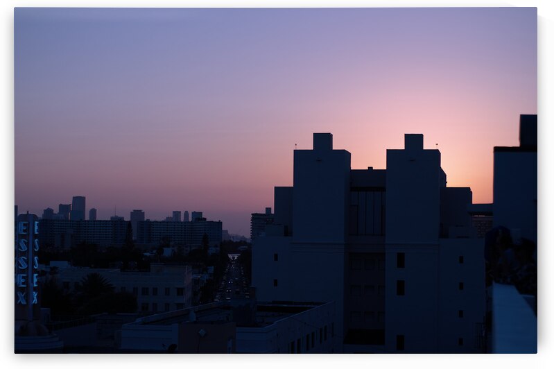 Miami Skyline by Art by Josh