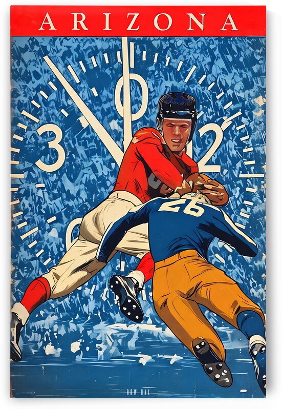 1941 Arizona Football Art Remix by Row One Brand