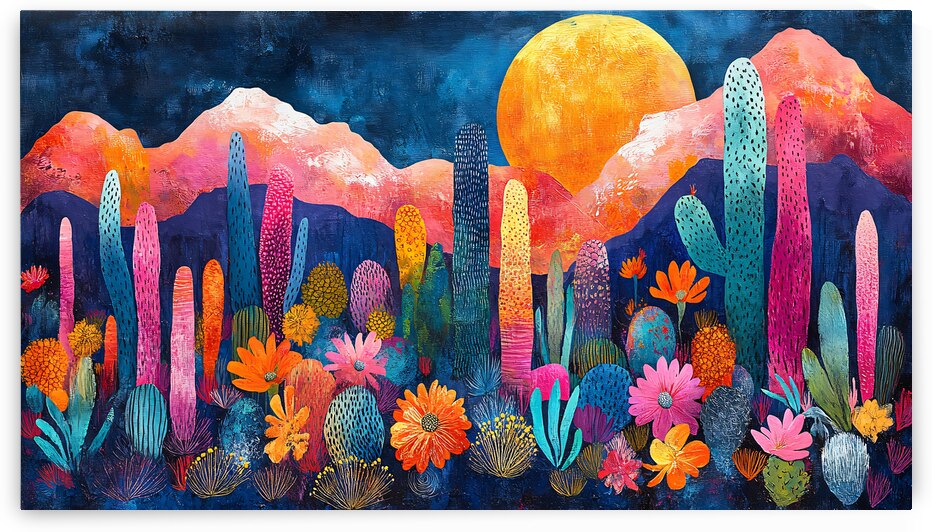 Colorful Cactus Garden by Travelling Light