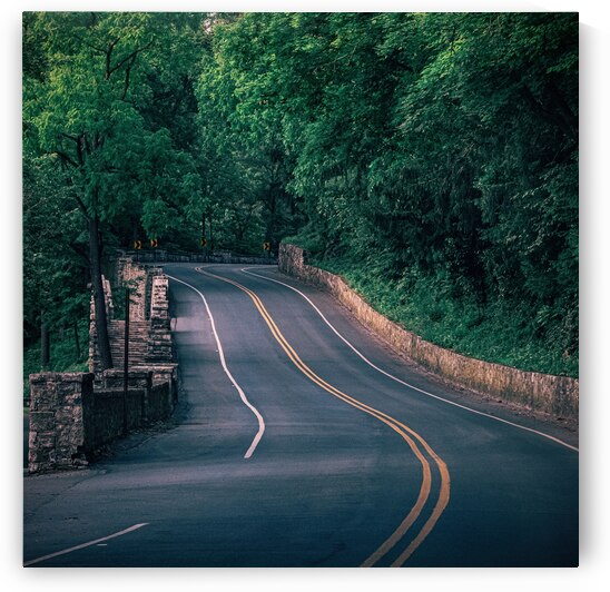 Park Drive and Stone Walls by Jason Fink