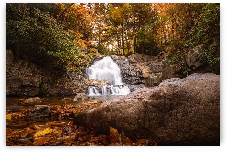 Hawk Falls in Autumn Creekside View by Jason Fink