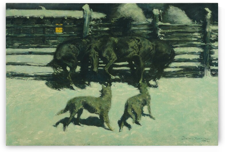 The Call for Help [1906–10] by Frederic Remington [1861–1909] by MyCozyFineArt