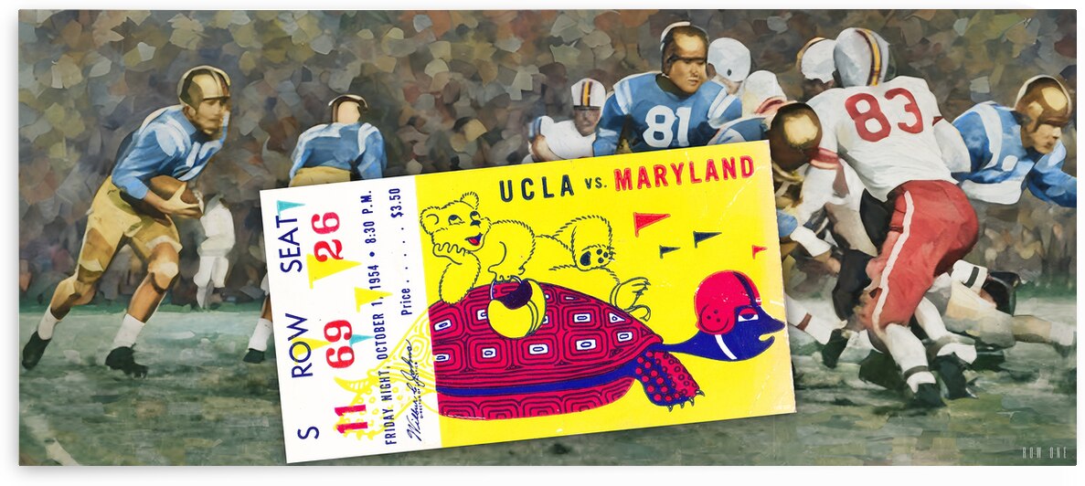 1954 UCLA vs. Maryland by Row One Brand