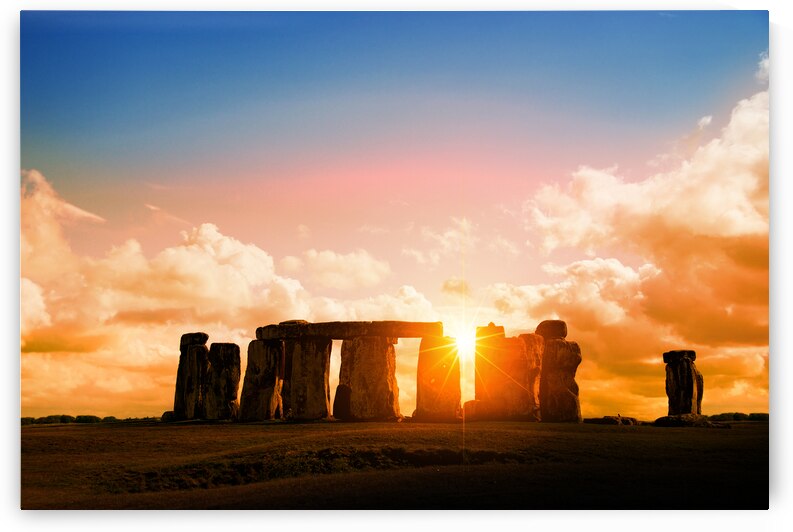 The magic of Stonehenge at sunset by DELPHIMAGES