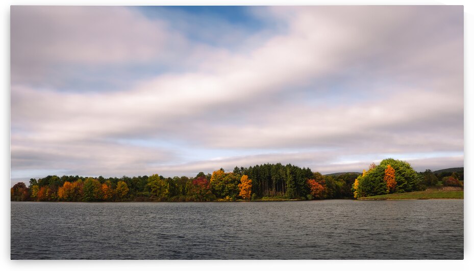 Beltzville Lake Big Sky Fall Landscape by Jason Fink