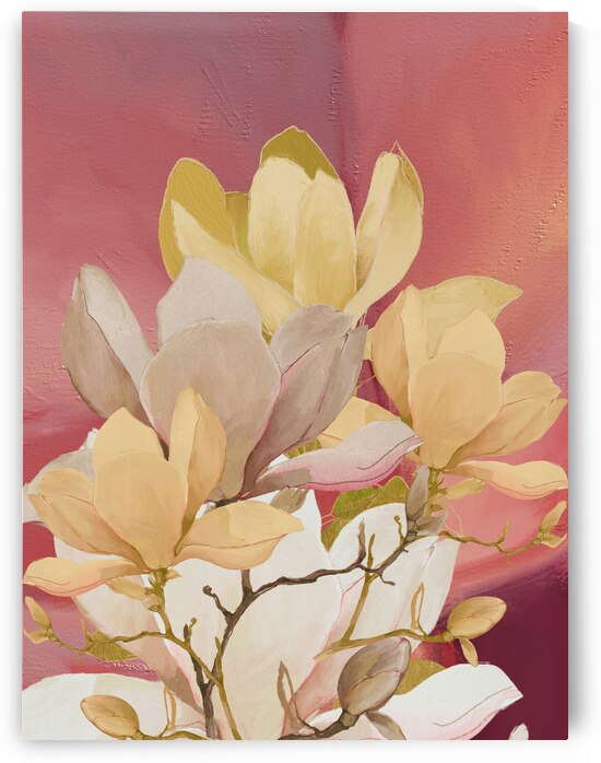 Magnolia Bloom Collage by Sarah Butcher