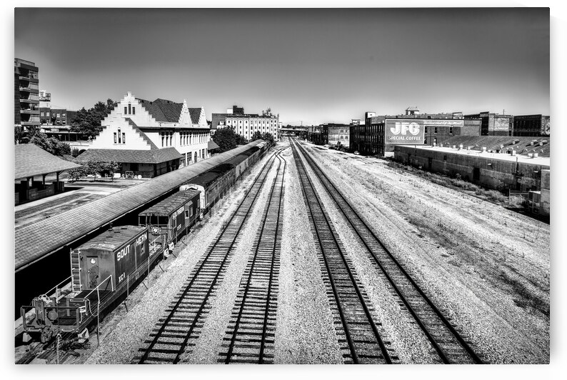 Historic Southern Railway Terminal Black and White Photography Knoxville Tennessee by Shelia Hunt Photography