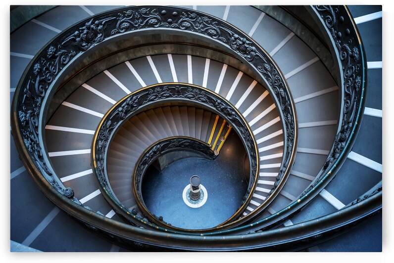 Bramante spiral staircase at the Vatican by DELPHIMAGES