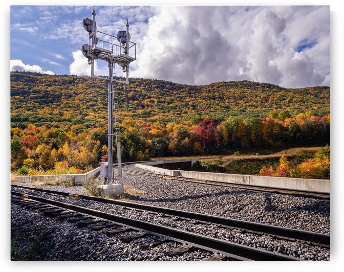 Autumn Rails in Lehigh Gorge State Park by Jason Fink