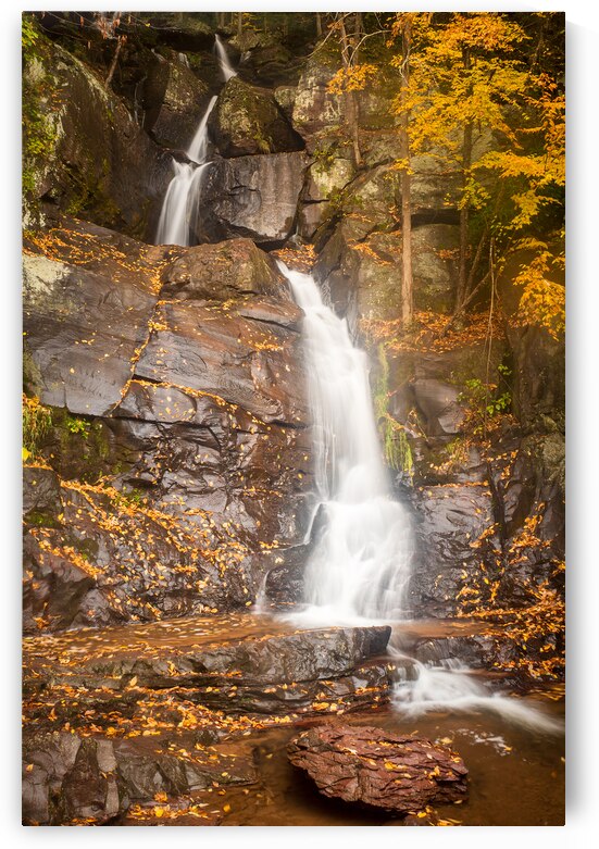 Buttermilk Falls Autumn Rain by Jason Fink