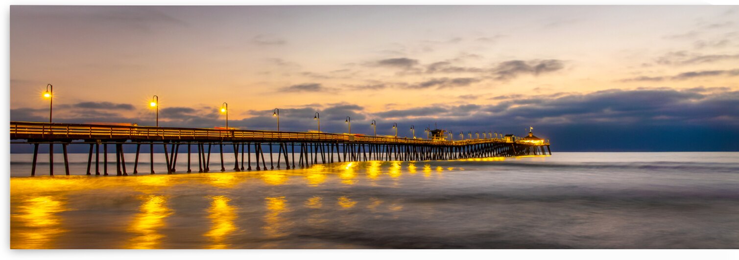 Imperial beach pier panorama San Diego by DELPHIMAGES
