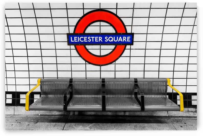Leicester Square Underground metro station in London UK by DELPHIMAGES