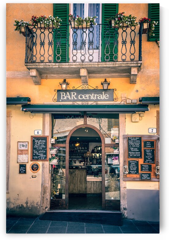 Picturesque bar cafe in a village of Tuscany Italy by DELPHIMAGES