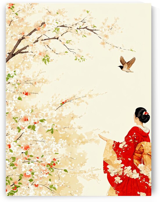 小柄　色絵高彫象嵌　「梅枝絵」　後藤光久在銘　名品 Art of Kimono Art Collection