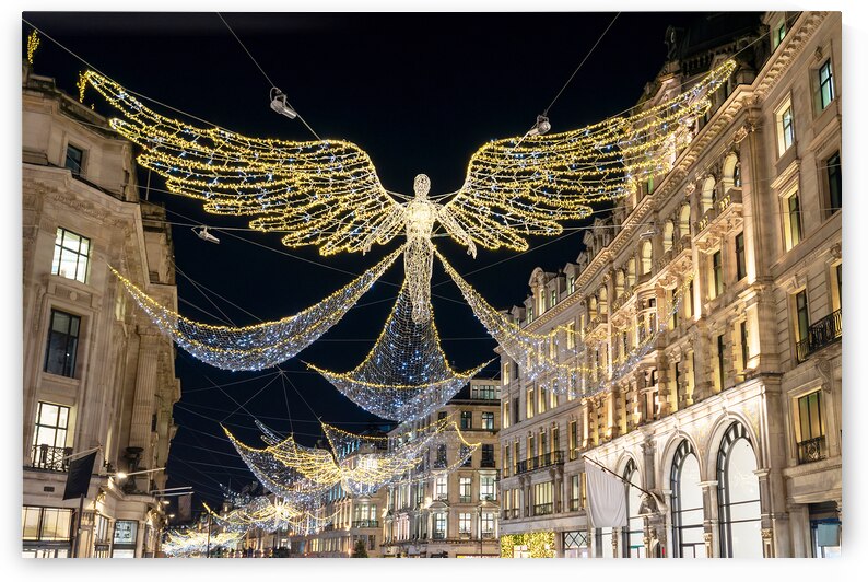 Angels Christmas lights in Regent street London by DELPHIMAGES