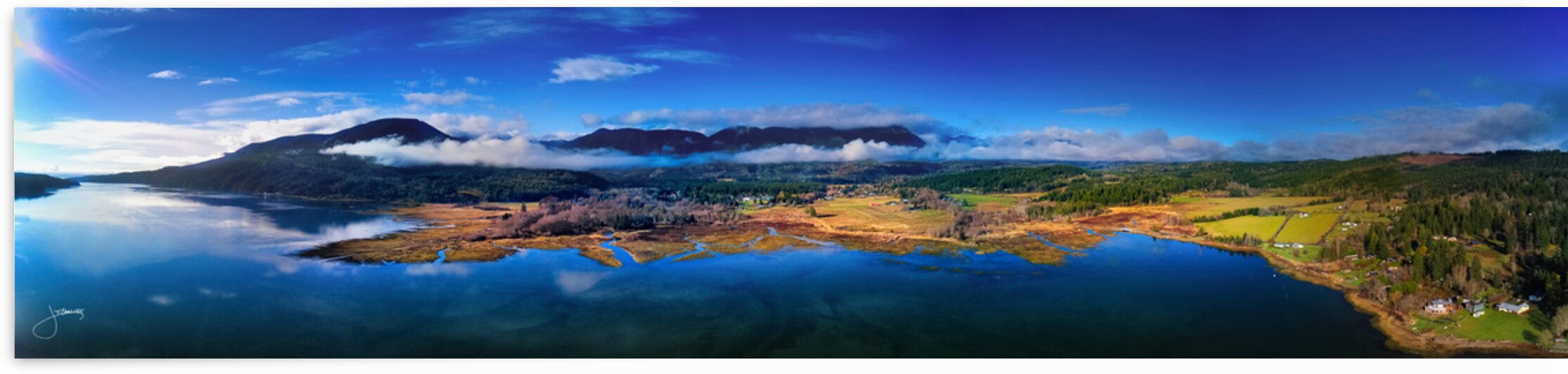 November Light on Quil Bay by Jeff Childs