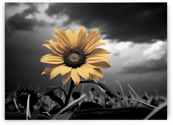 Helianthus Paradoxus - Sunflower Portrait Art Prints by Savage Art Prints