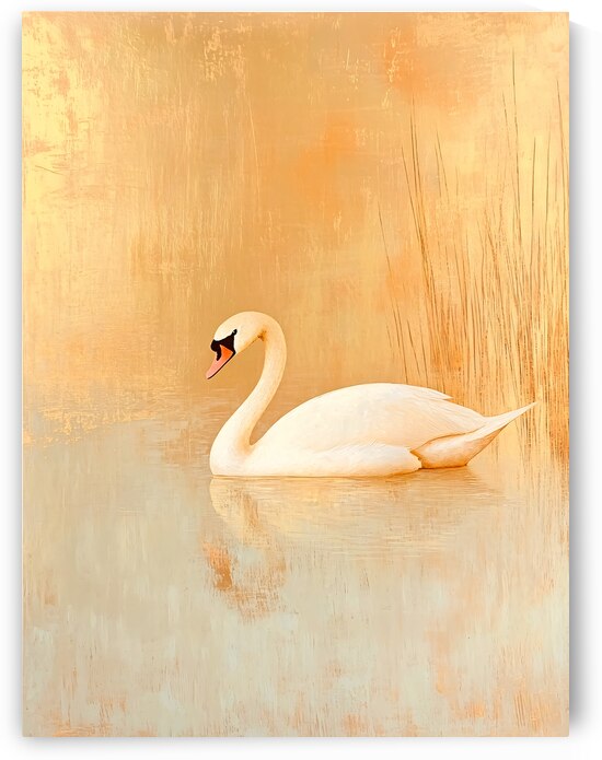 Swan on Golden Pond by Travelling Light