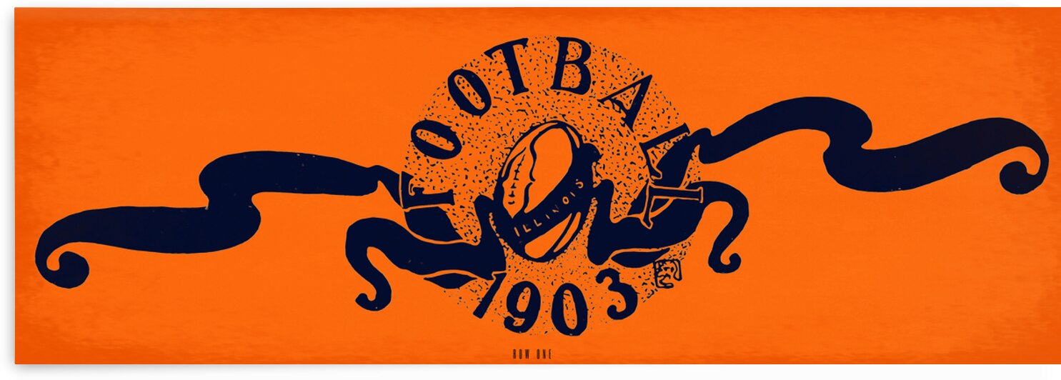 1903 Illinois Football Art by Row One Brand