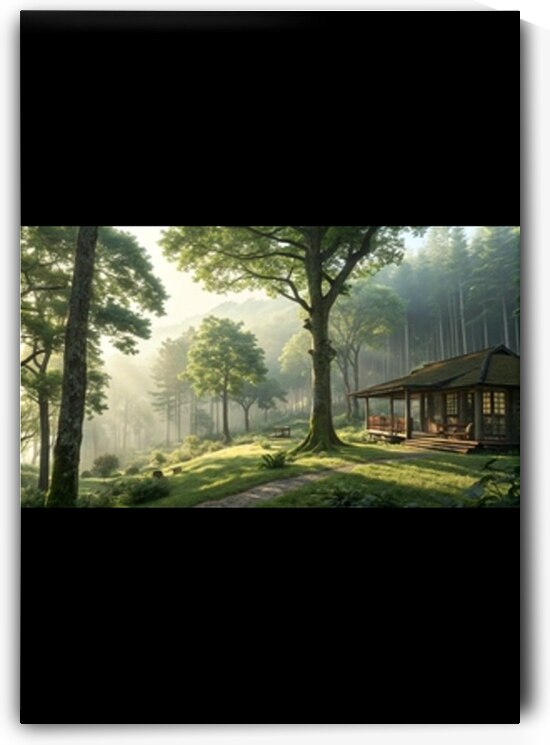 Forest Retreat: Tranquil Wall Art for a Calming Atmosphere 1 by WESTITRAD