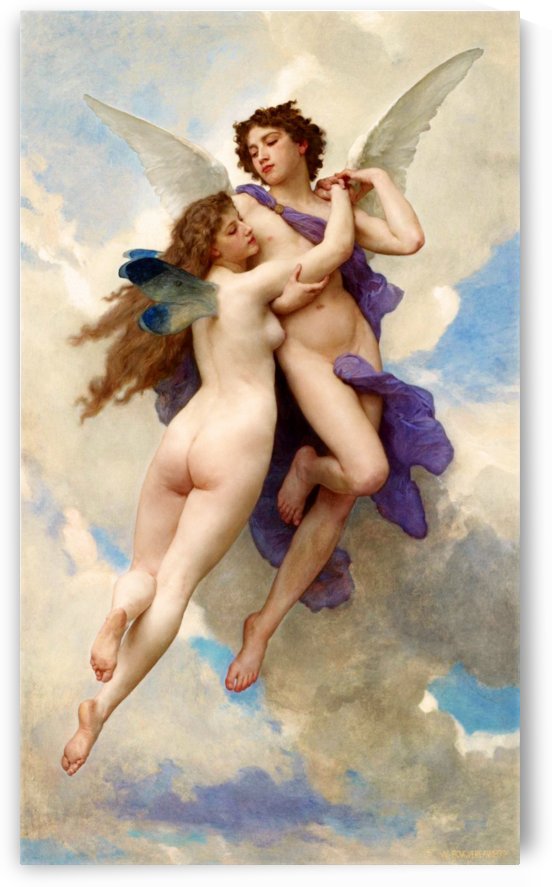 LAmour et Psych by William Adolphe Bouguereau by xzendor7