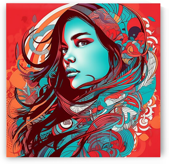 Vibrant Portrait: A Fusion of Color and Emotion by Ahmed Osman