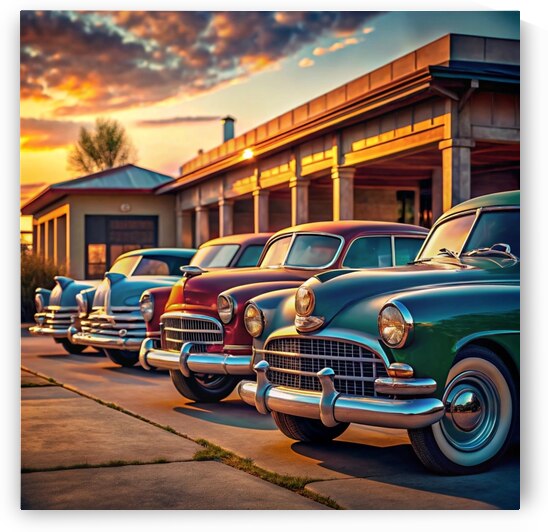 Timeless Vintage Cars: Classic Mid 20th Century Collection in a Nostalgic Setting 7 by WESTITRAD