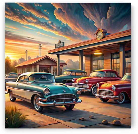 Timeless Vintage Cars: Classic Mid 20th Century Collection in a Nostalgic Setting 8 by WESTITRAD