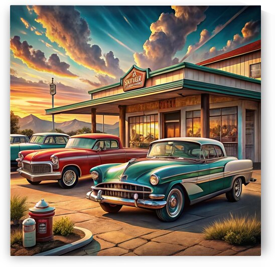Timeless Vintage Cars: Classic Mid 20th Century Collection in a Nostalgic Setting 10 by WESTITRAD