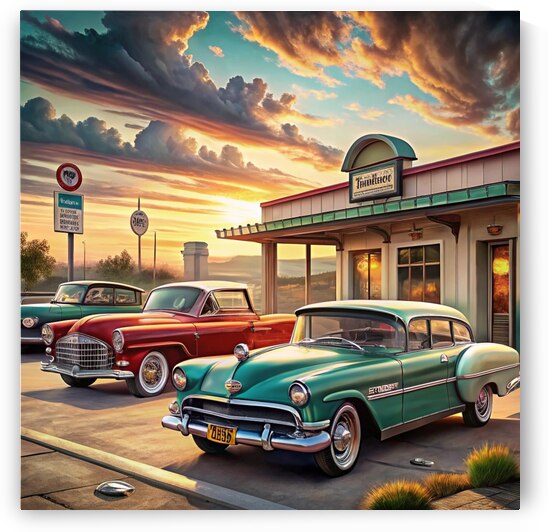 Timeless Vintage Cars: Classic Mid 20th Century Collection in a Nostalgic Setting 11 by WESTITRAD