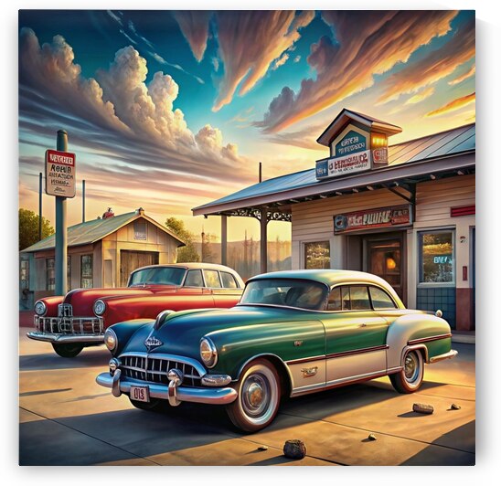 Timeless Vintage Cars: Classic Mid 20th Century Collection in a Nostalgic Setting 13 by WESTITRAD