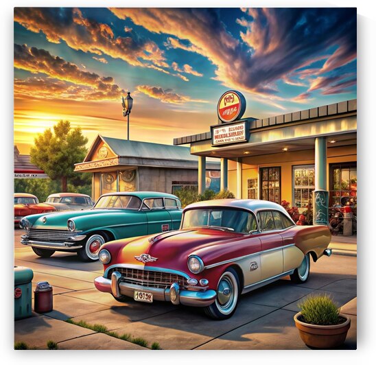 Timeless Vintage Cars: Classic Mid 20th Century Collection in a Nostalgic Setting 14 by WESTITRAD