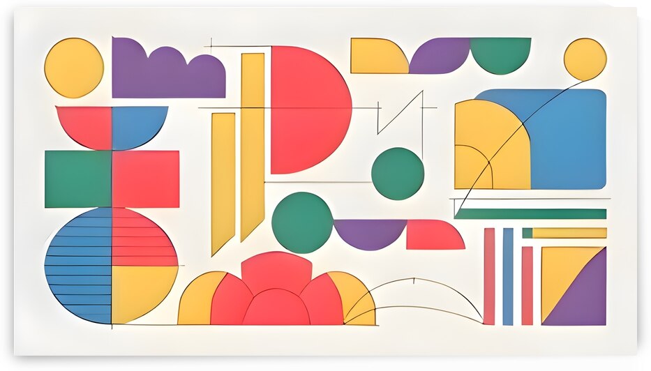 Dynamic Abstract Geometric Design: Bold Shapes and Modern Aesthetics 5 by WESTITRAD