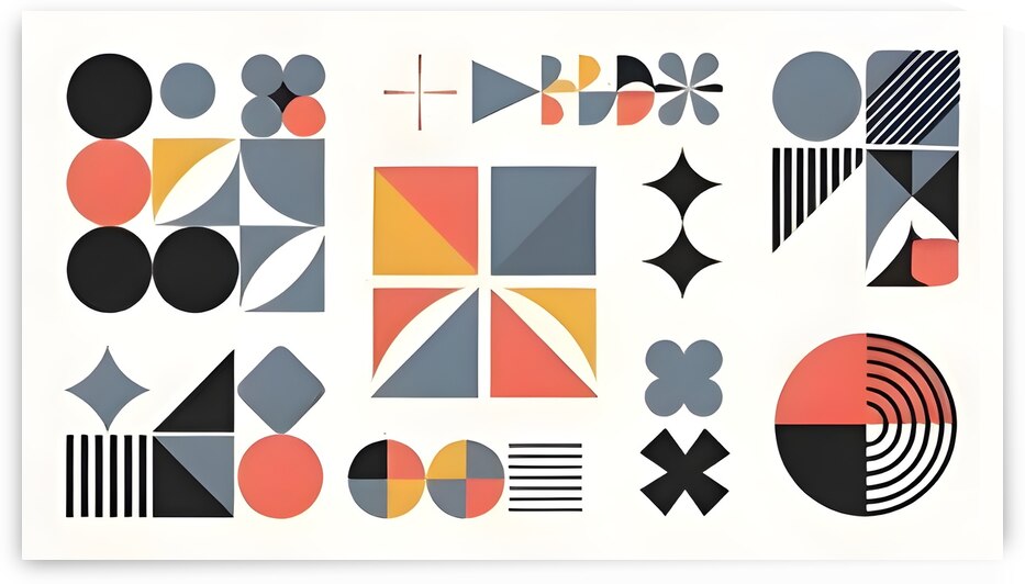 Dynamic Abstract Geometric Design: Bold Shapes and Modern Aesthetics 6 by WESTITRAD