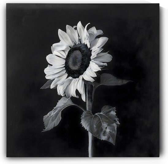 Sunflower Selfie 2 - Sunflower Portrait Art Prints by Savage Art Prints