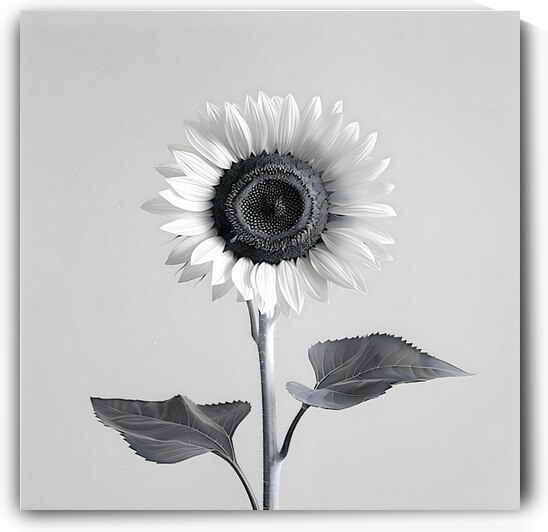 Sunflower Selfie 5 - Sunflower Portrait Art Prints by Savage Art Prints