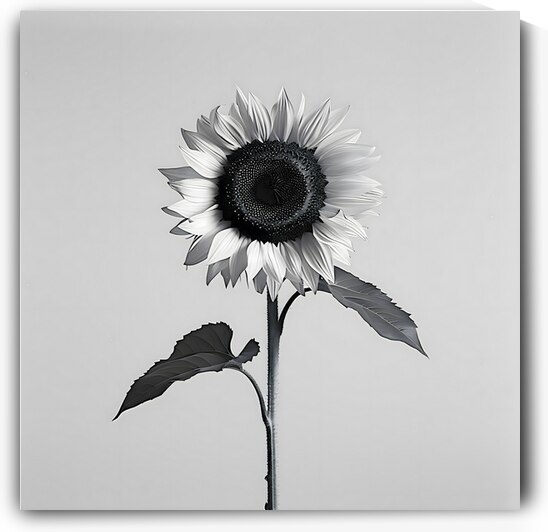 Sunflower Selfie 3 - Sunflower Portrait Art Prints by Savage Art Prints