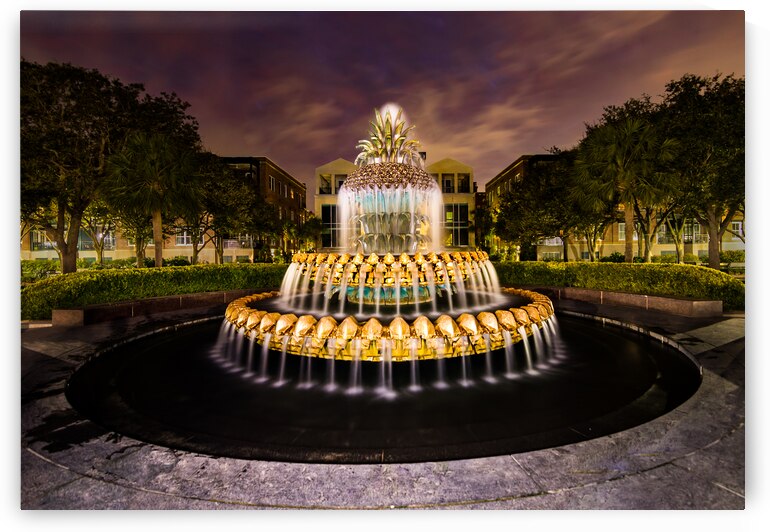  Charleston Fountain Luminescence 1 by Norma Brandsberg Photography