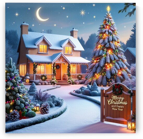 Magical Christmas Eve: A Winter Wonderland by Mahmoud Gamal