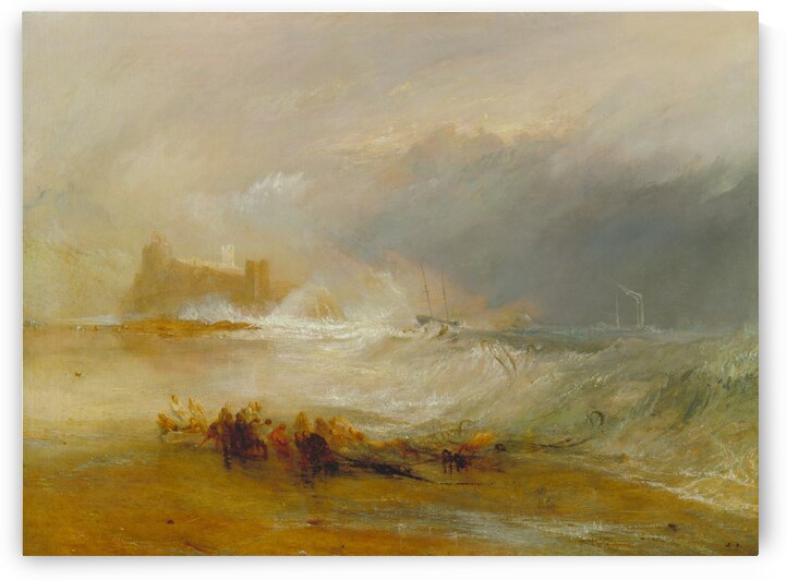 Joseph Mallord William Turner - Wreckers - Coast of Northumberland with a Steam-Boat Assisting a Ship off Shore by Wirla
