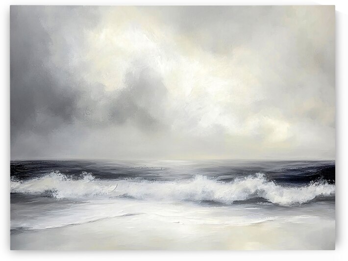 Simple Seascape in Black and White by Travelling Light