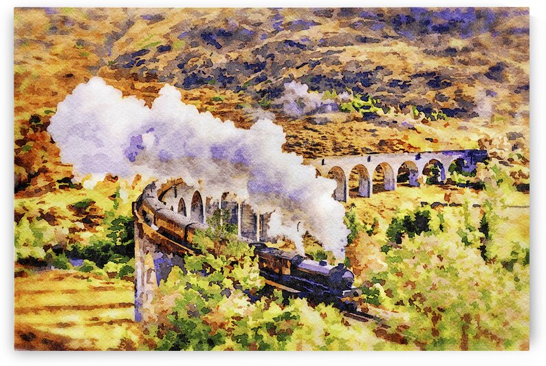 Harry Potter Train Watercolor by Travelling Light