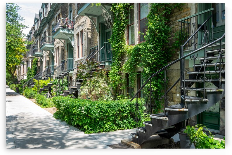 Typical houses in Montreal Quebec by DELPHIMAGES
