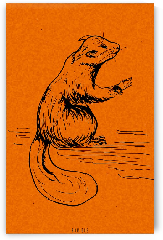 1940s Beaver Art by Row One Brand